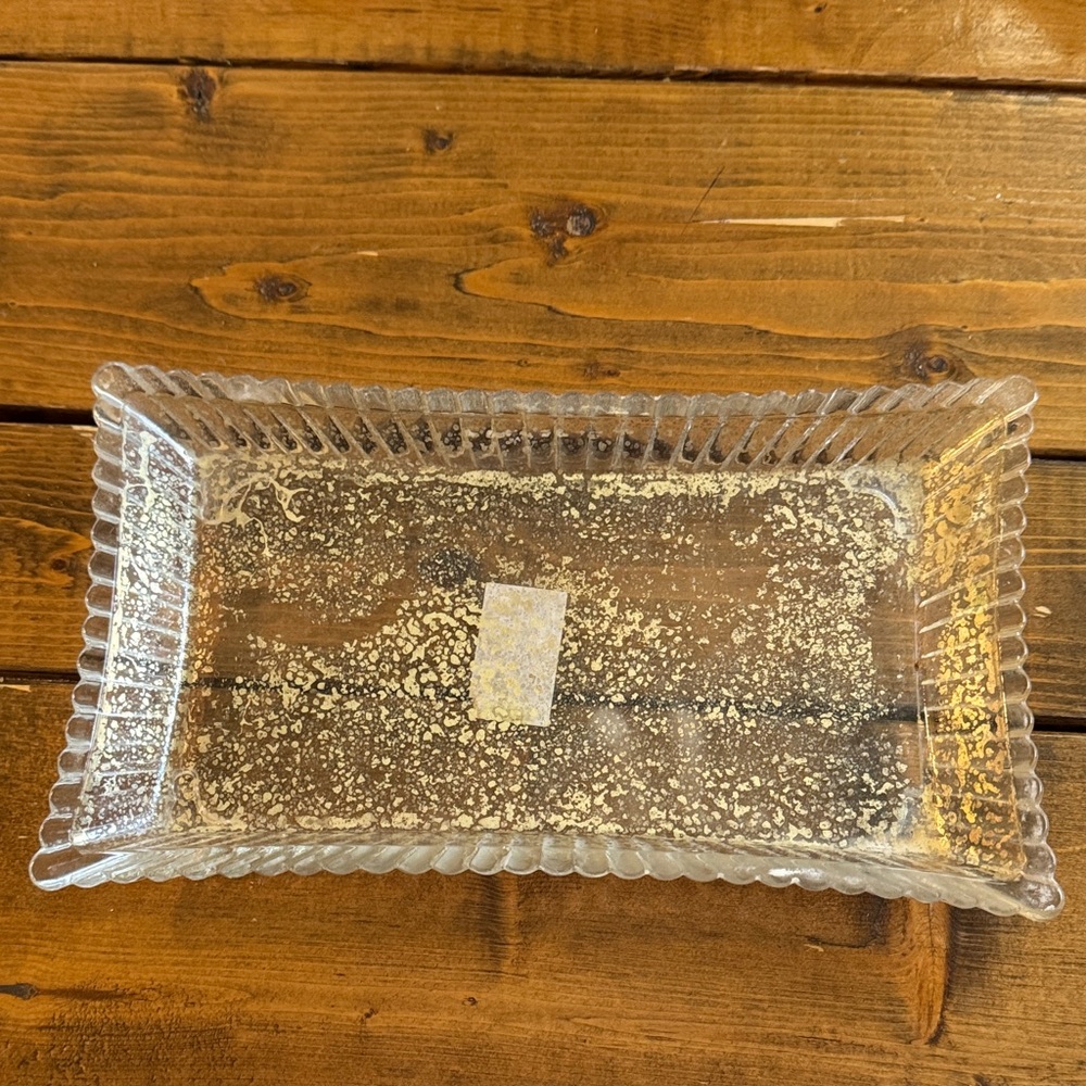 Bed bath and beyond Elegant Clear Rectangular Tray